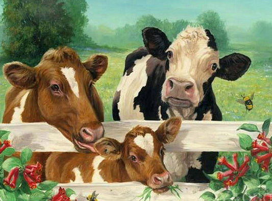 Cow | Full Round/Square Diamond Painting Kits