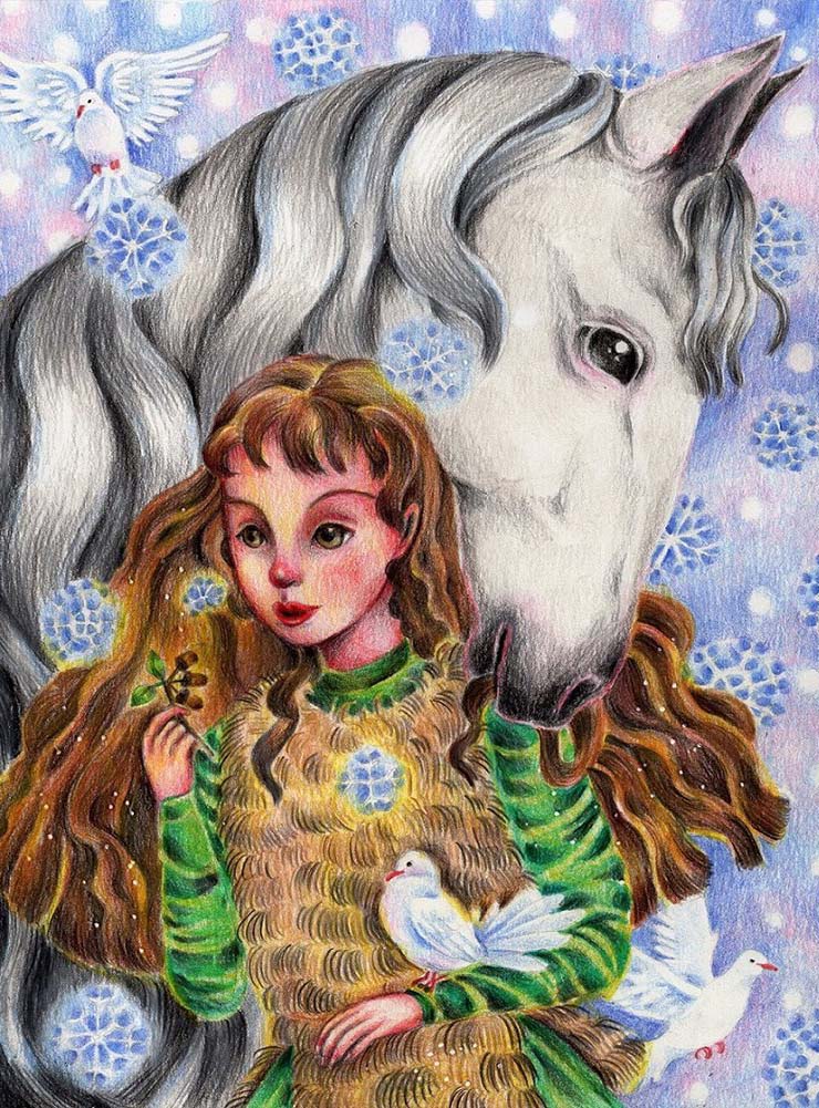 Horse Girl | Full Round/Square Diamond Painting Kits