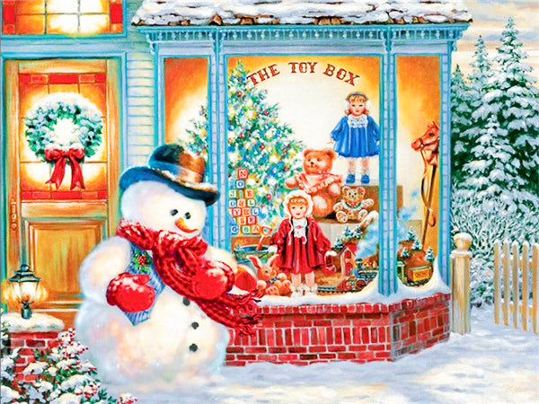 Christmas toy shop | Full Round/Square Diamond Painting Kits