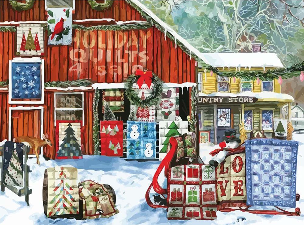 Christmas house | Full Round/Square Diamond Painting Kits