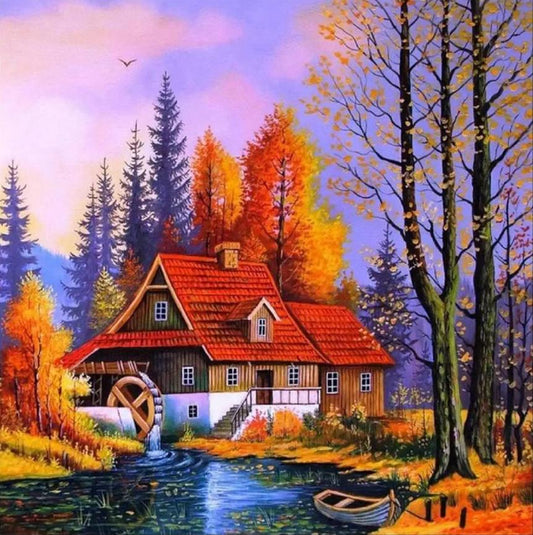 Landschaft | Vollständige Runde/Quadratische Diamond Painting Kits | 20x20-50x50cm 