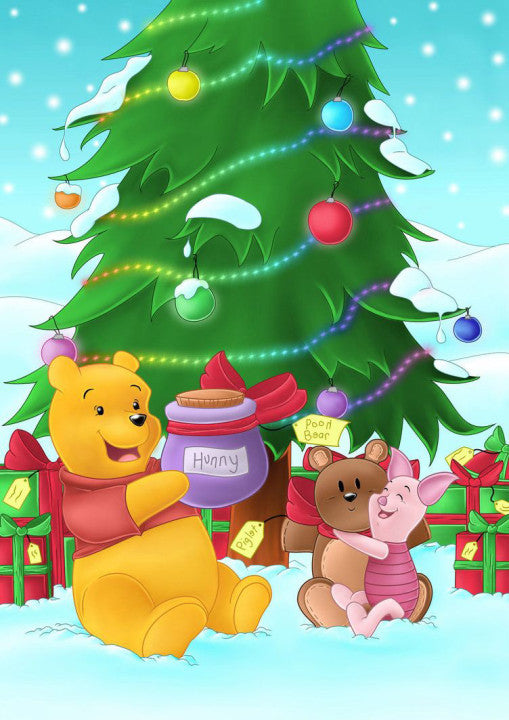 Christmas Winnie the Pooh | Full Round/Square Diamond Painting Kits