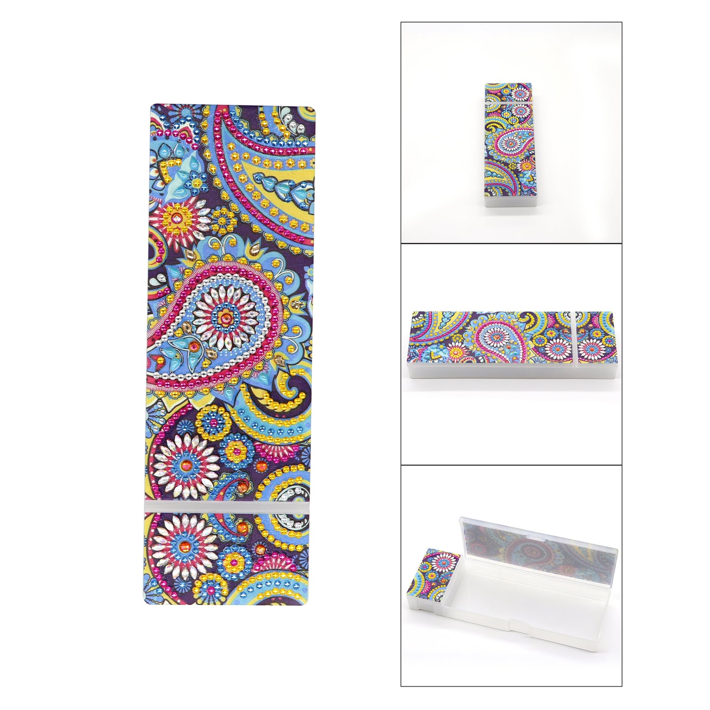 DIY Mandala Shaped Diamond Painting Pencil Box Gift