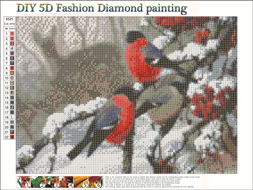 Three Birds in the Snow | Full Circle Diamond Painting Kit