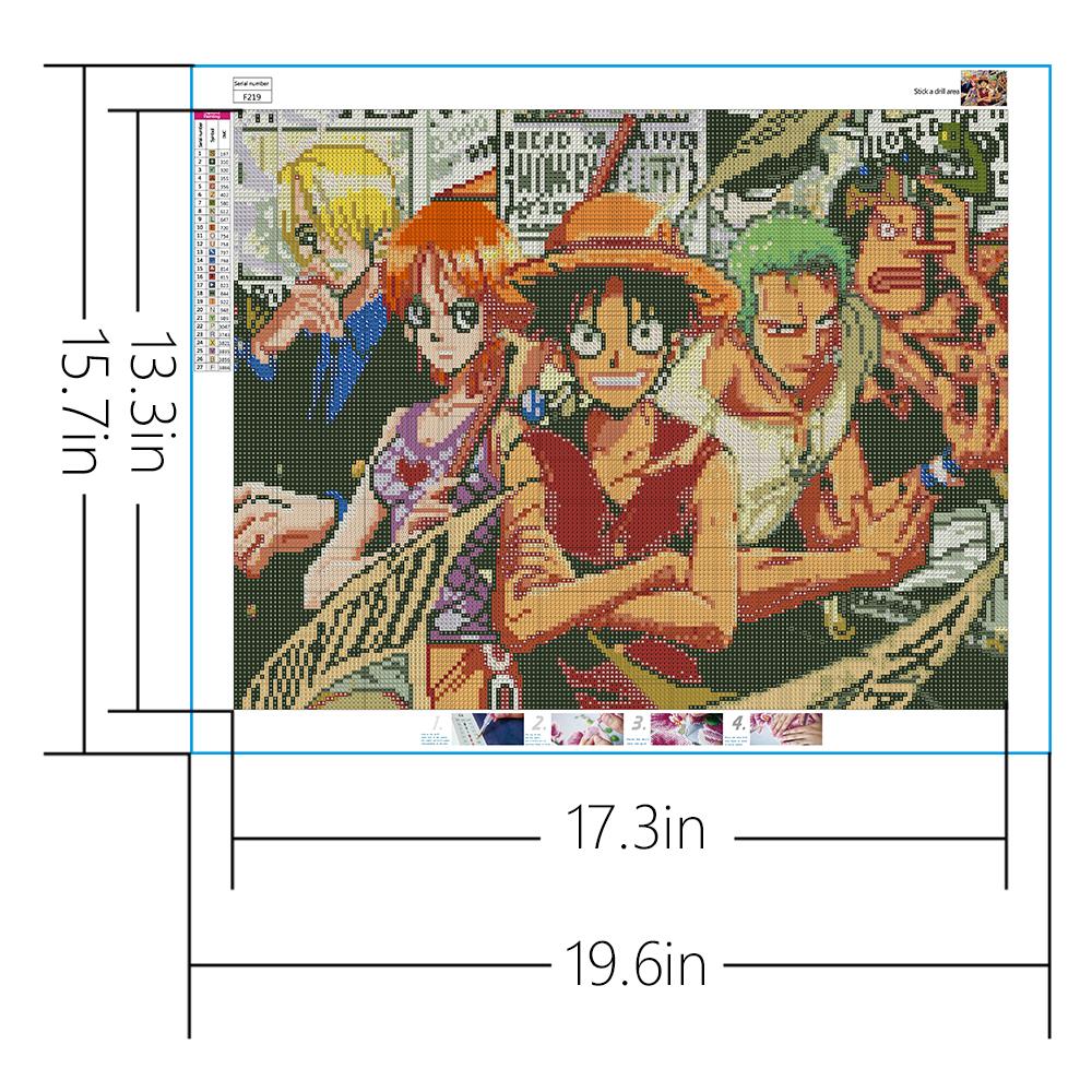 One Piece  | Full Square Diamond Painting Kits