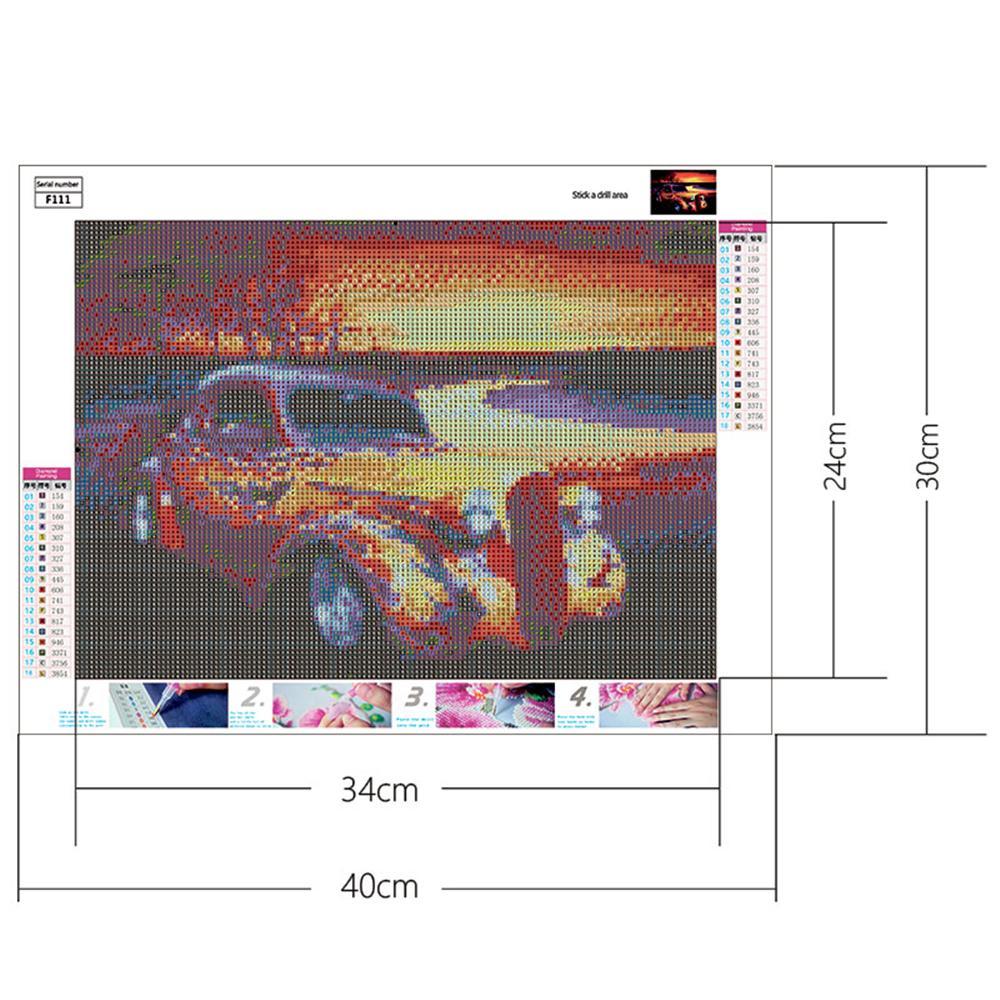 Fire Car  | Full Square Diamond Painting Kits