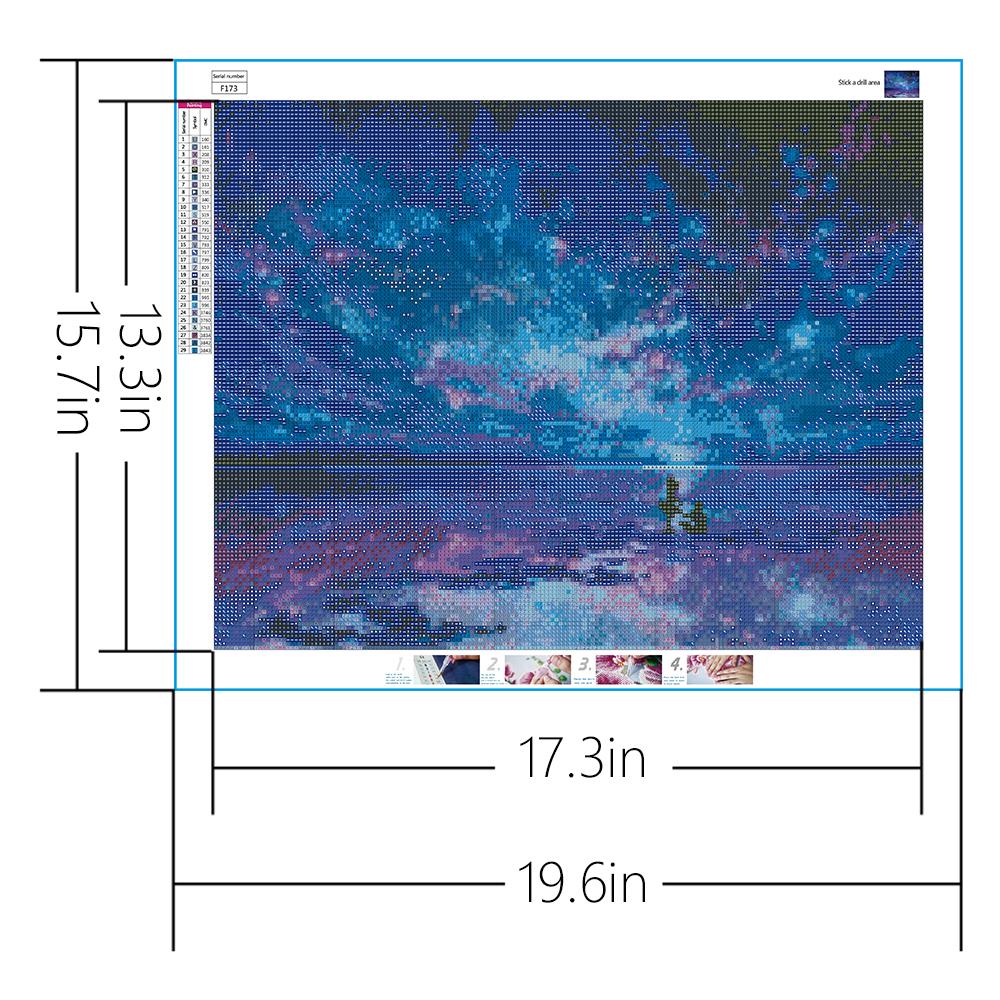 Sternenhimmel Landschaft | Full Square Diamond Painting Kits