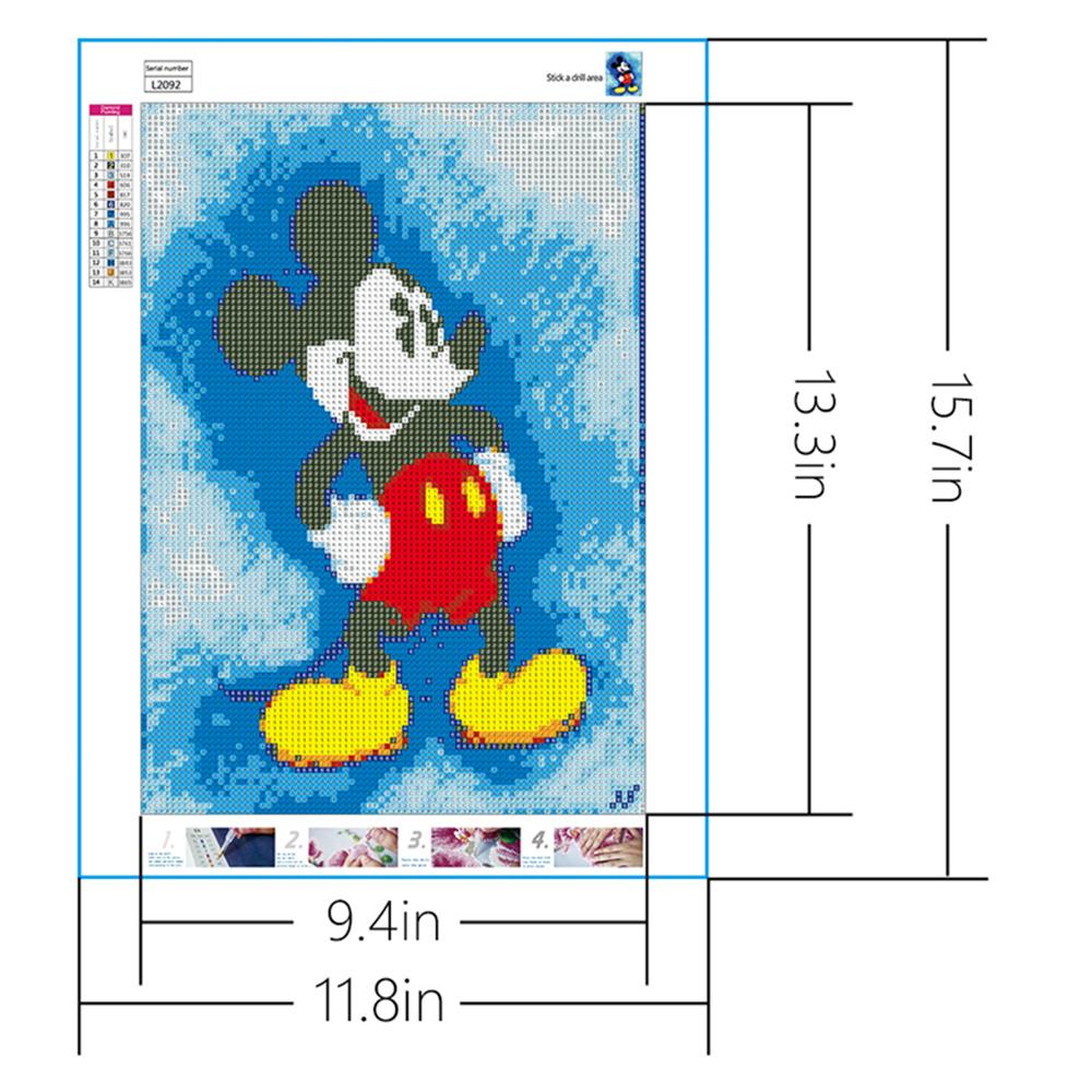 The Mickey Mouse  | Full Round Diamond Painting Kits