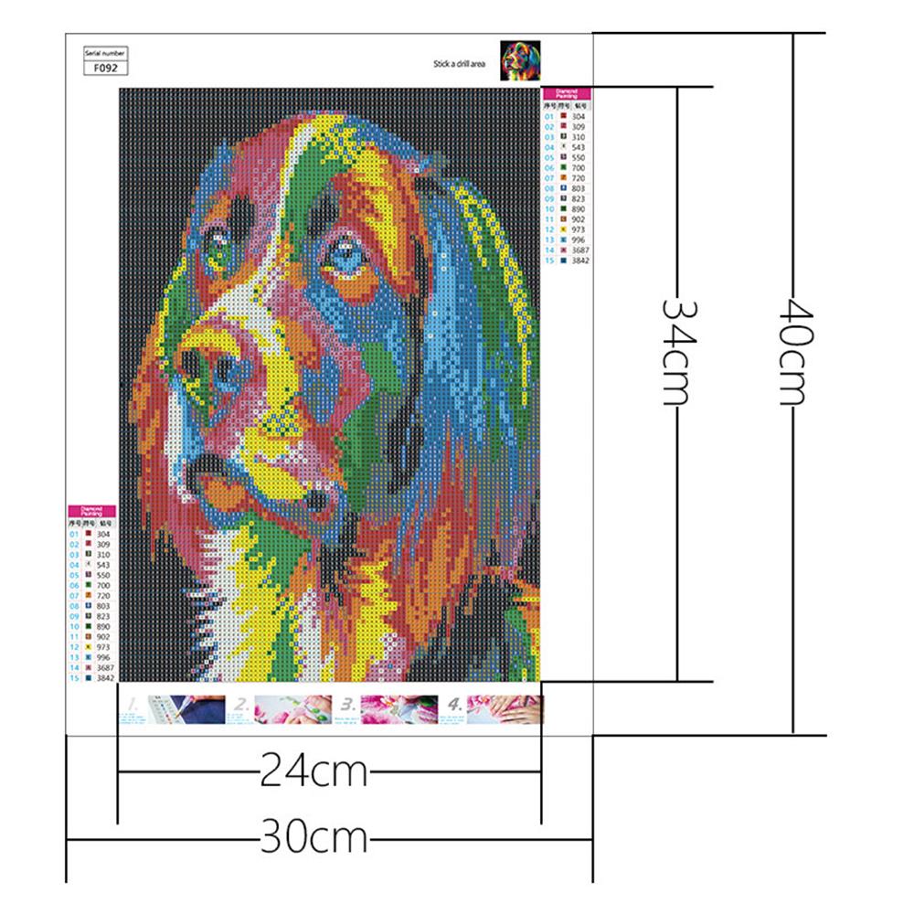 Colorful Dog  | Full Square Diamond Painting Kits