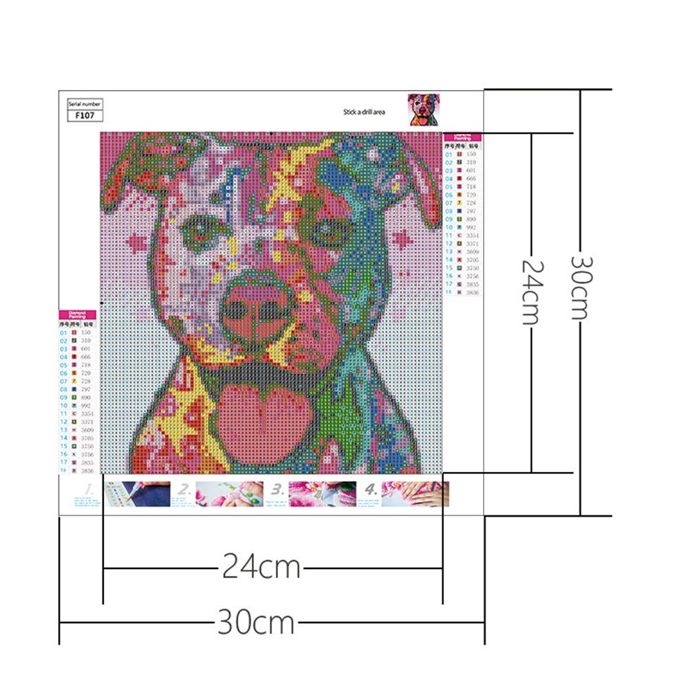 Bunter Hund | Full Square Diamond Painting Kits