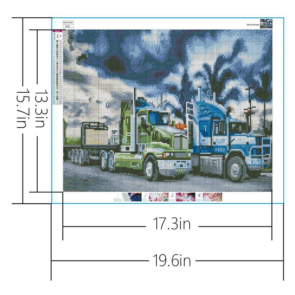 LKW | Full Square Diamond Painting Kits 