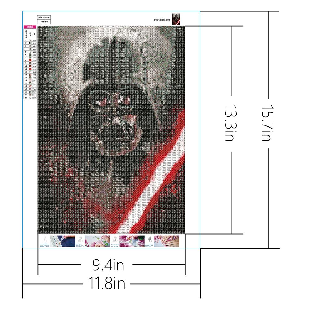 Darth Vader | Full Round Diamond Painting Kits