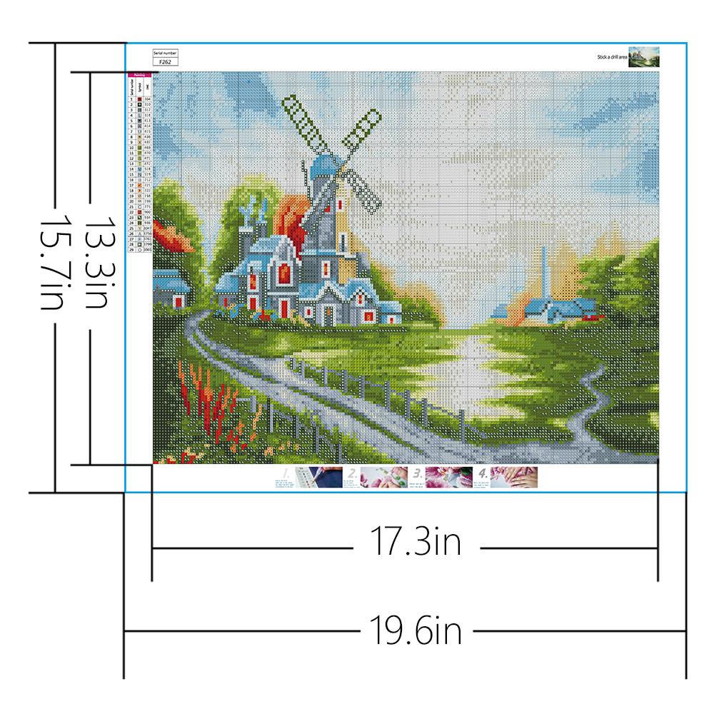 Windmill  | Full Square Diamond Painting Kits