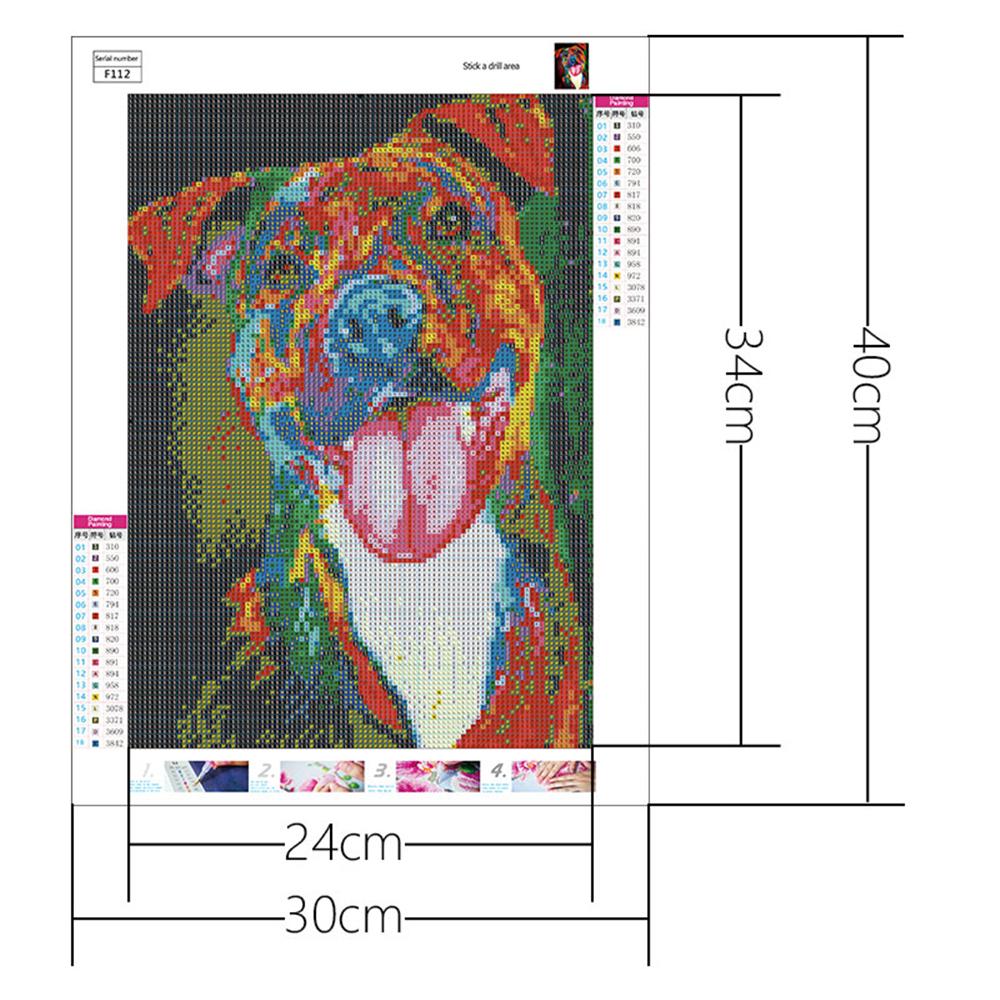 Colorful Dog  | Full Square Diamond Painting Kits