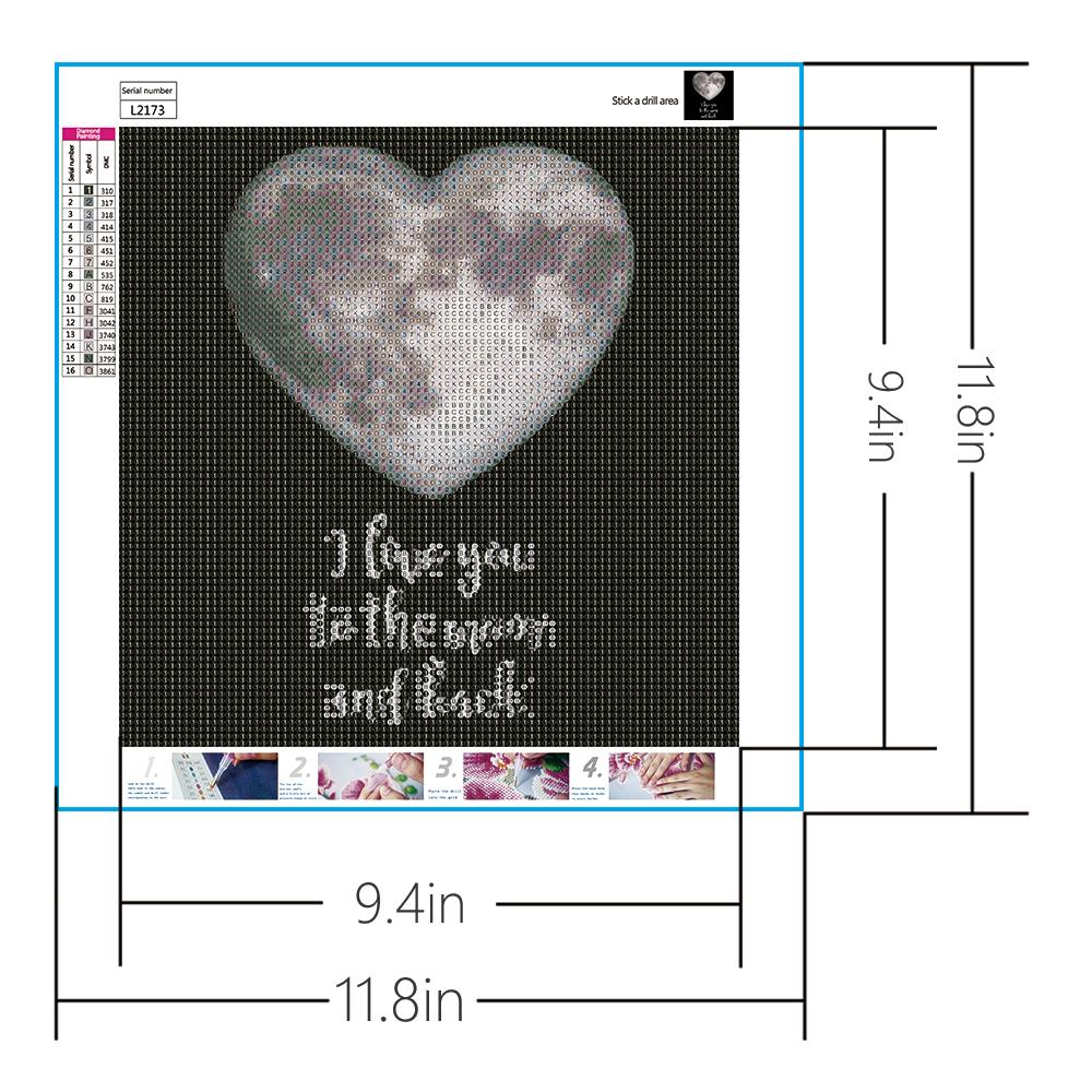 I Love You | Full Round Diamond Painting Kits