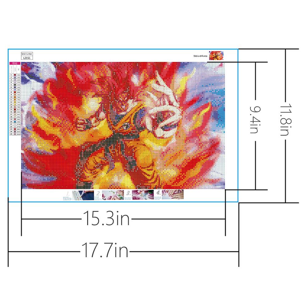 Dragon Ball | Kits complets de peinture au diamant rond 