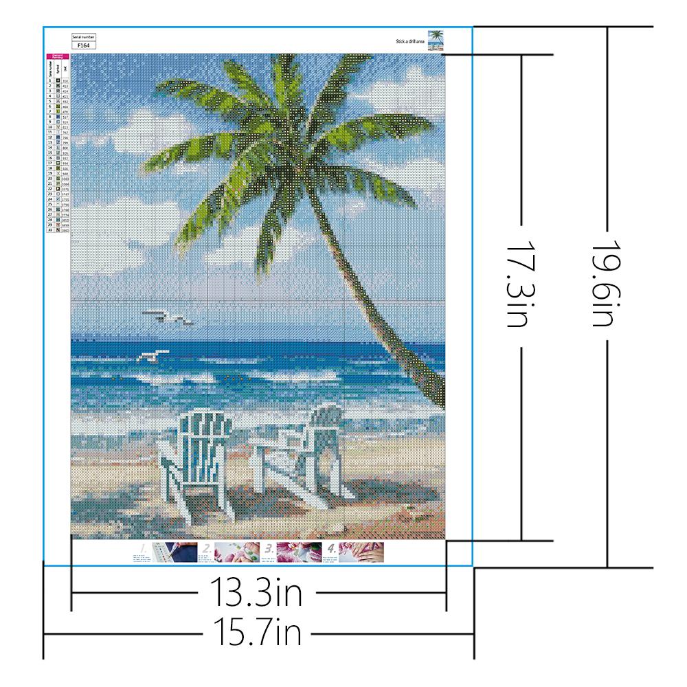 Insel Kokosnuss | Full Square Diamond Painting Kits