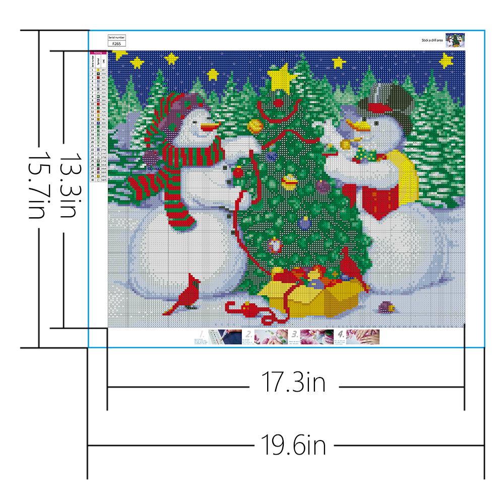 Christmas Snowman | Full Square Diamond Painting Kits