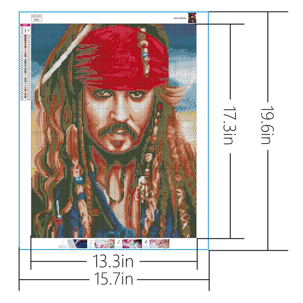 Jack Sparrow  | Full Square Diamond Painting Kits