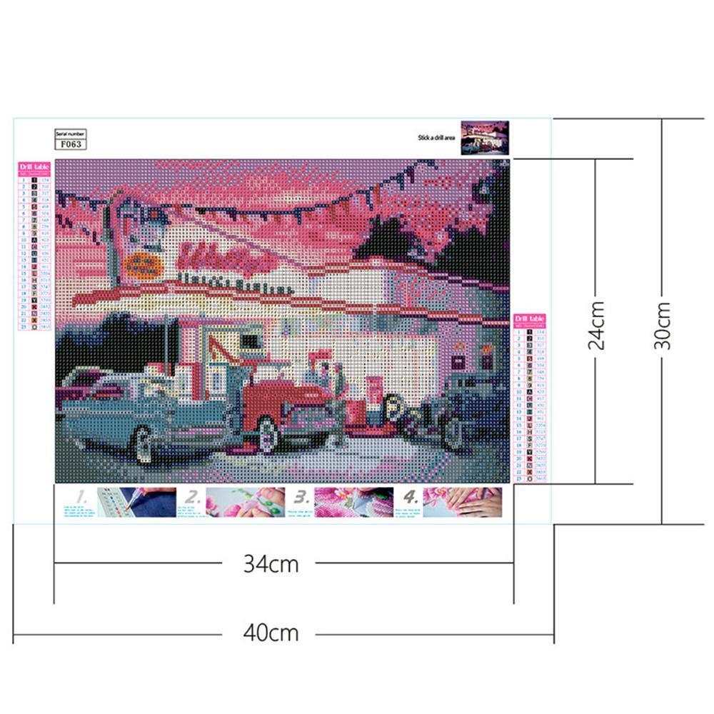 Gas station  | Full Square Diamond Painting Kits