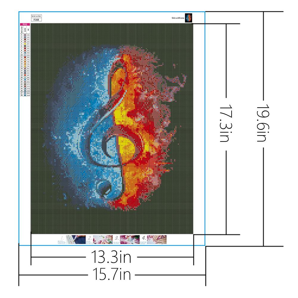 Musical Note  | Full Square Diamond Painting Kits