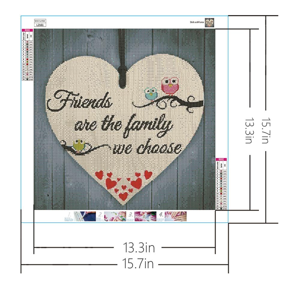 friend are the family | Full Round Diamond Painting Kits
