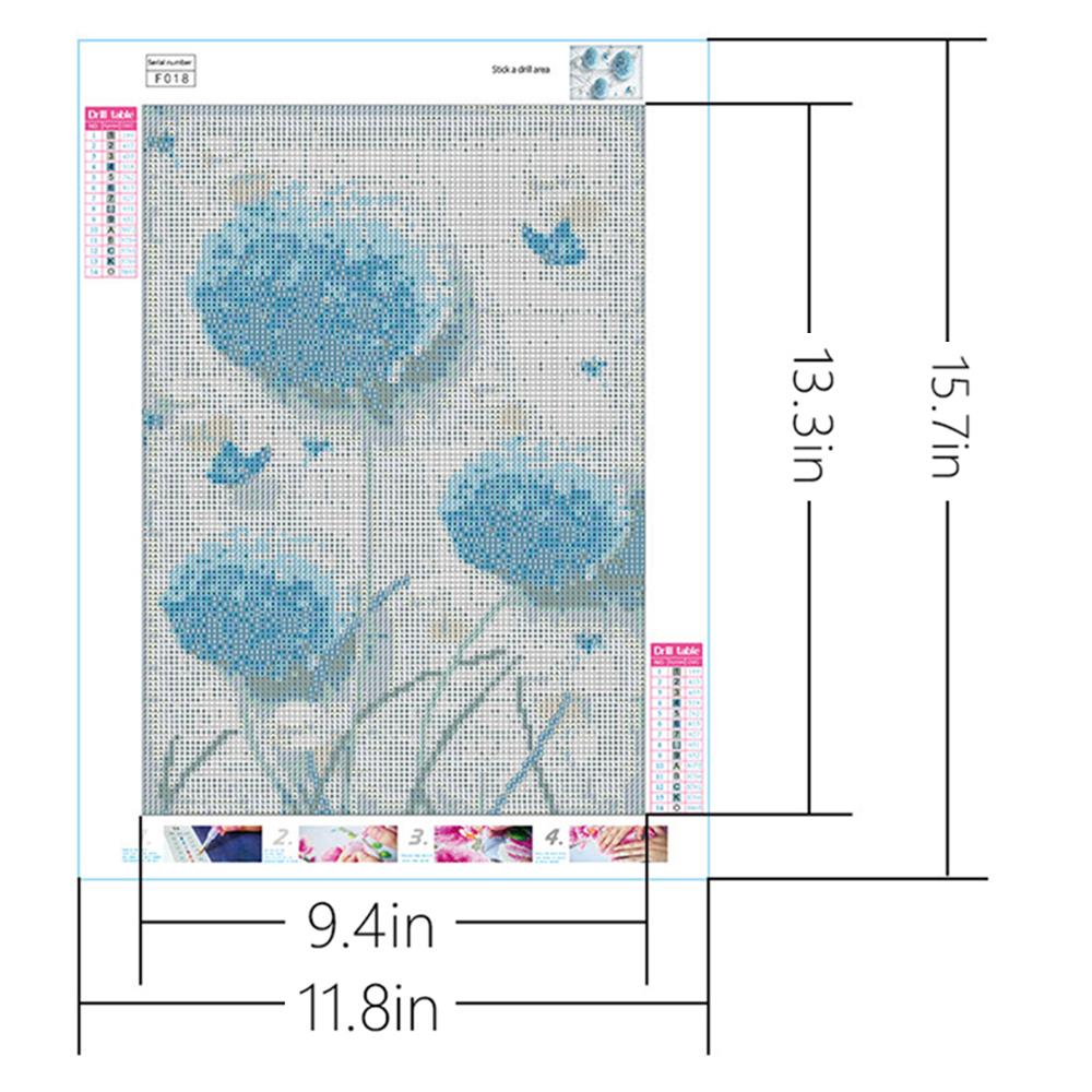 Blue Dandelion  | Full Square Diamond Painting Kits