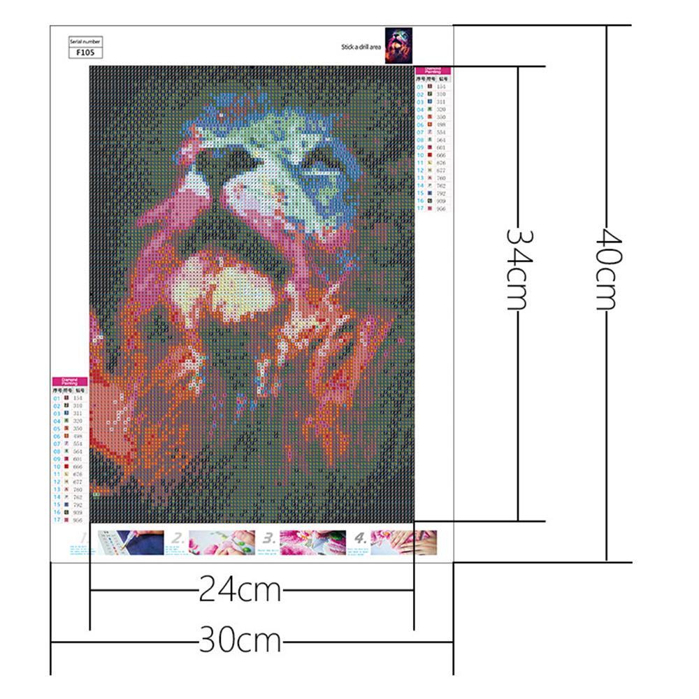 Colorful Lion | Full Square Diamond Painting Kits