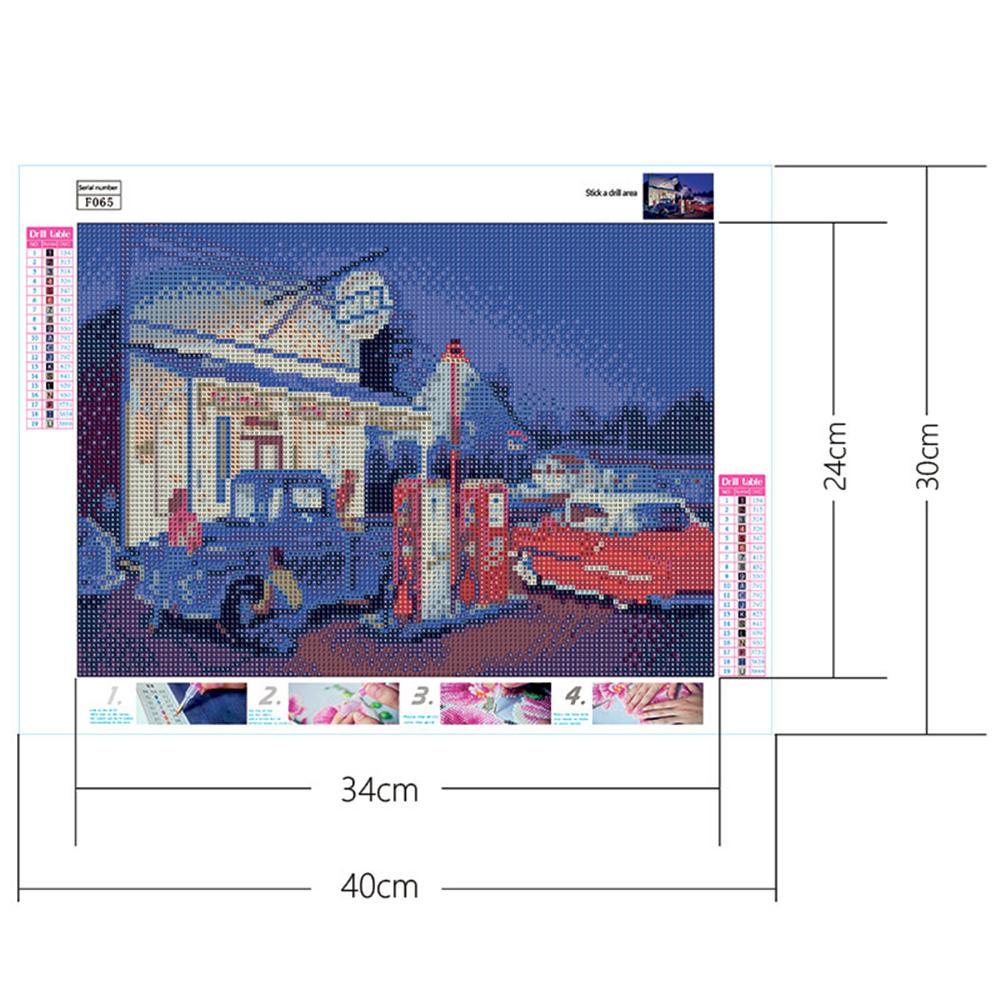 Tankstelle | Full Square Diamond Painting Kits