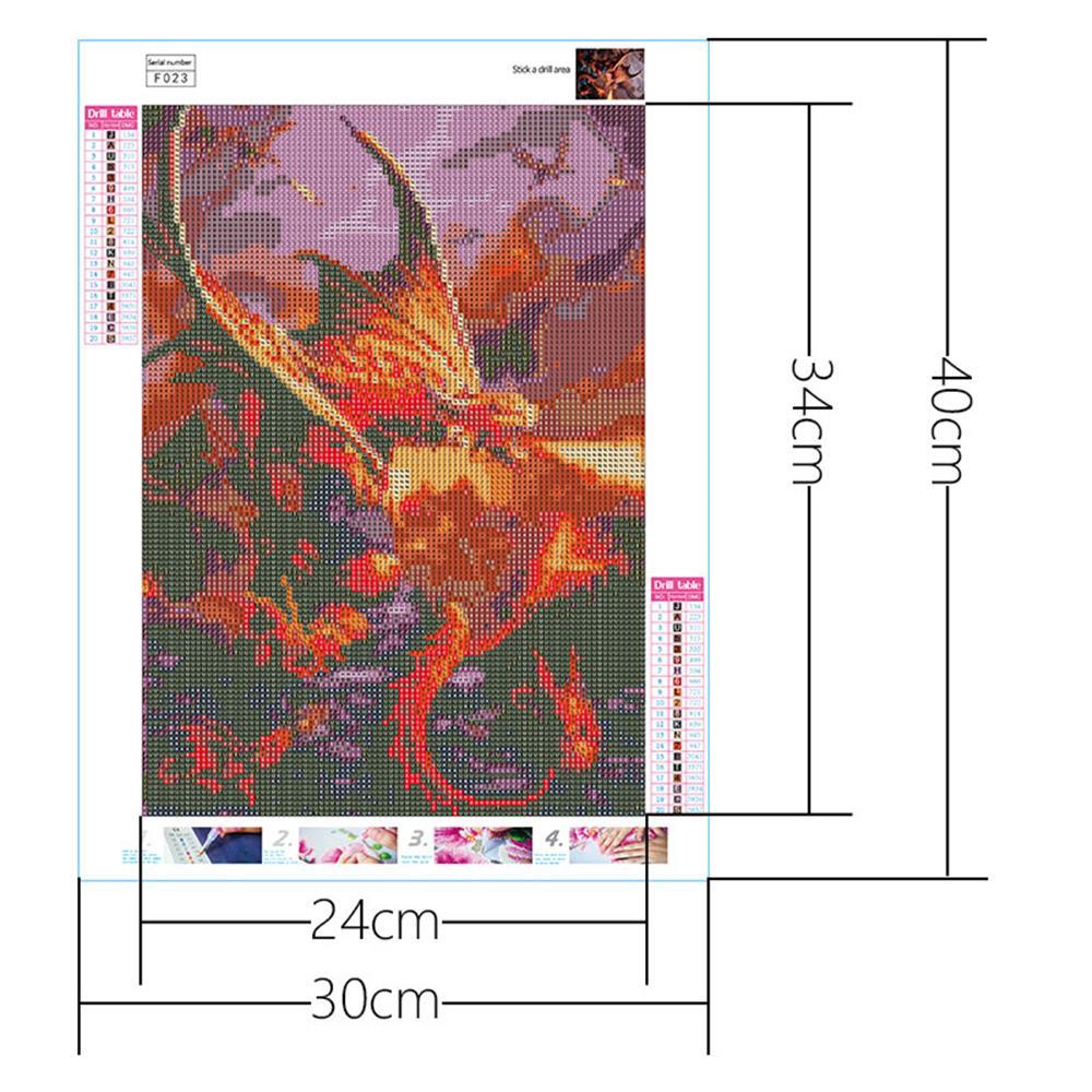 Fire dragon  | Full Square Diamond Painting Kits