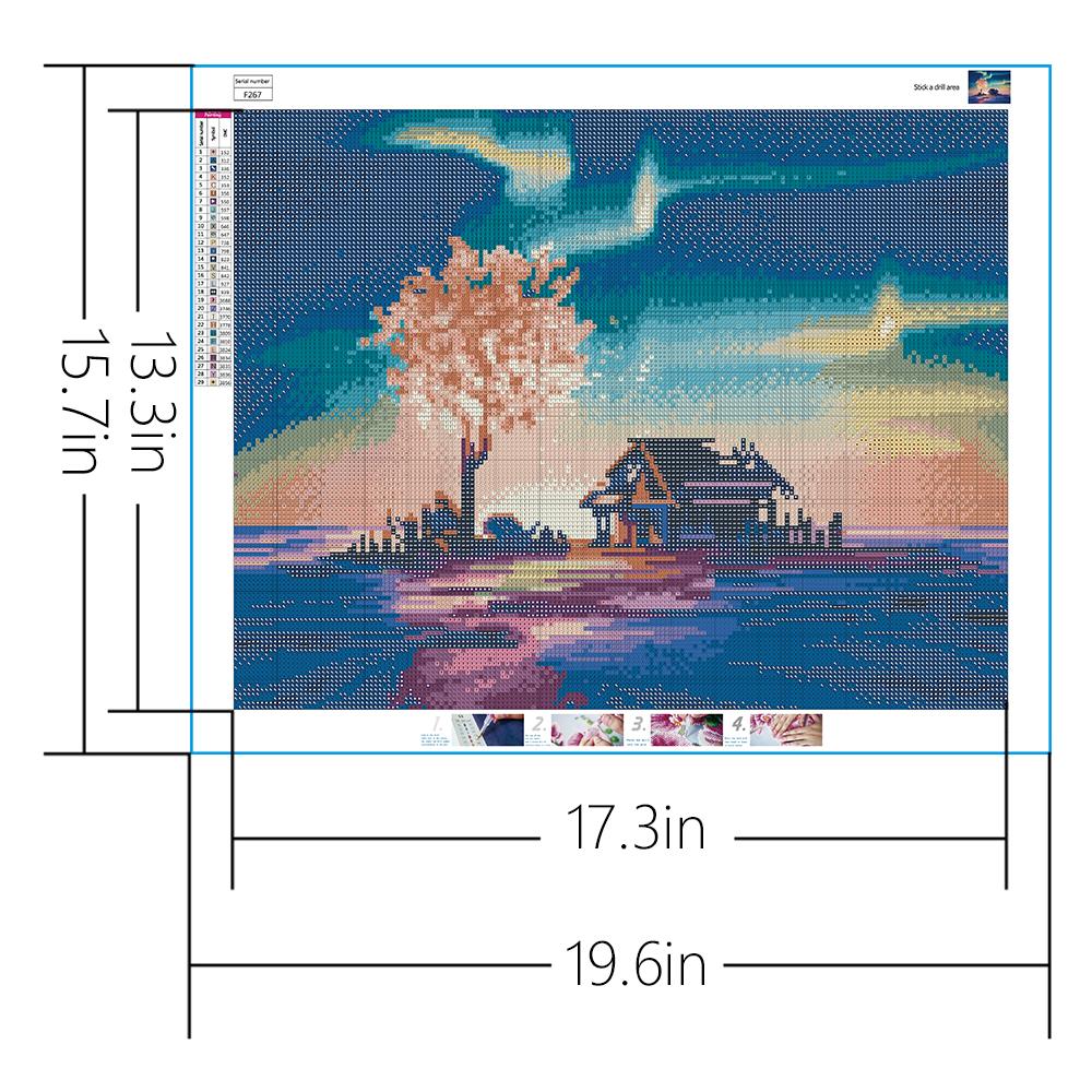 Tree in the Lake | Full Square Diamond Painting Kits