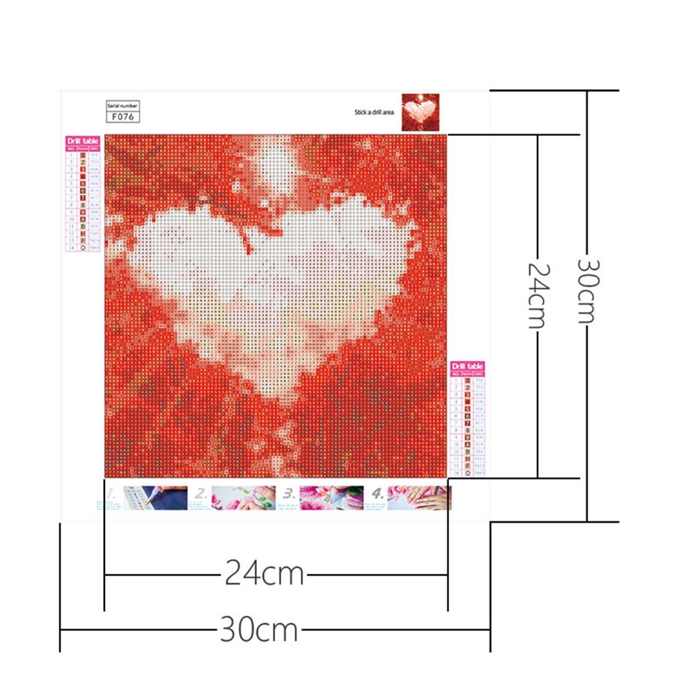 Red Leaf Tree Love | Full Square Diamond Painting Kits