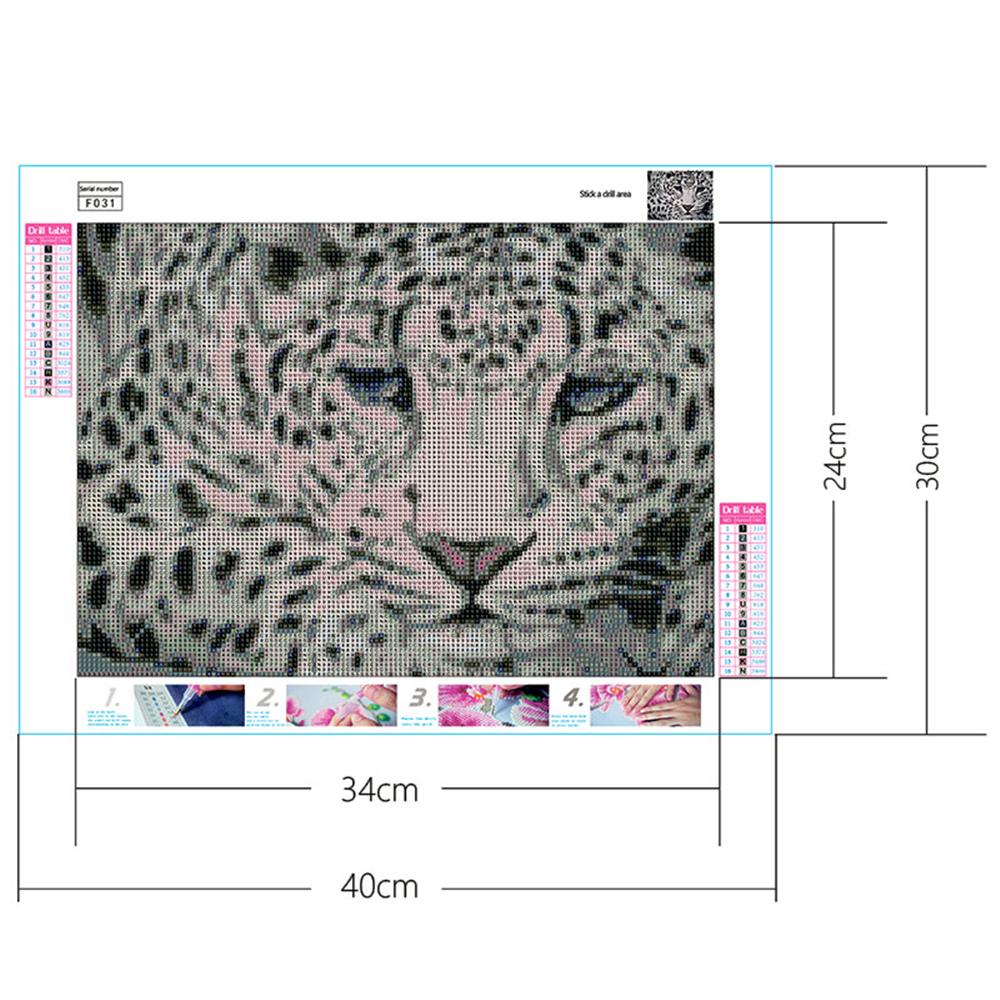 snow leopard | Full Square Diamond Painting Kits