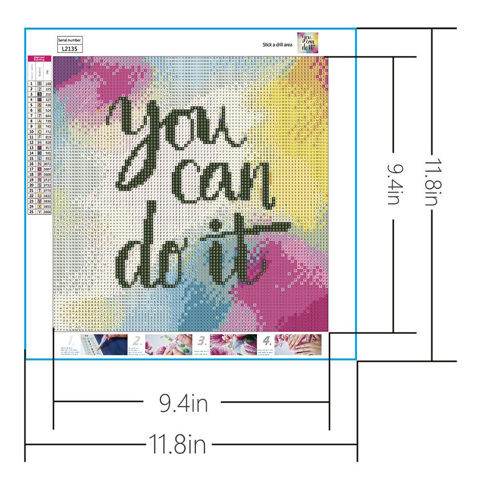 You can do it | Full Round Diamond Painting Kits