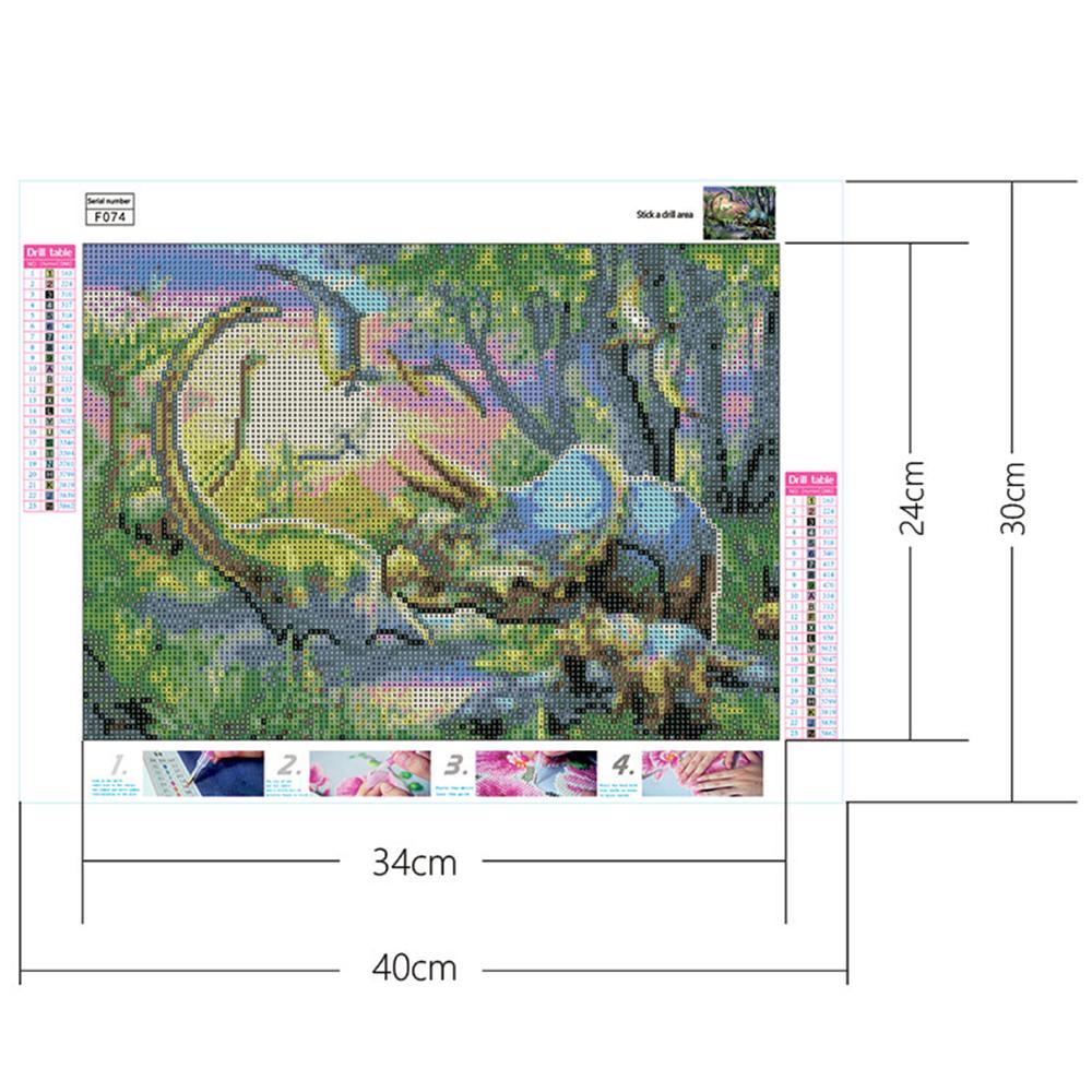 Dinosaurier | Full Square Diamond Painting Kits 