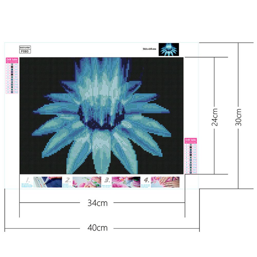 Blue dream flower  | Full Square Diamond Painting Kits