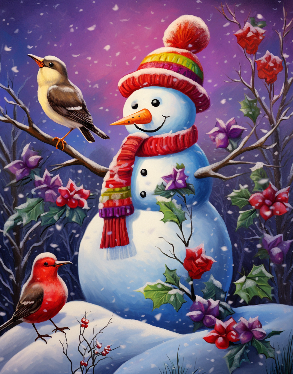 AB  Diamond Painting  |  Snowman