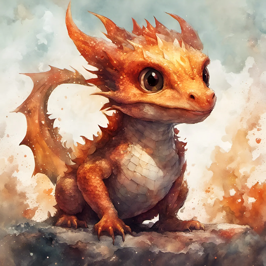 AB Diamond Painting  |  Dragon Baby