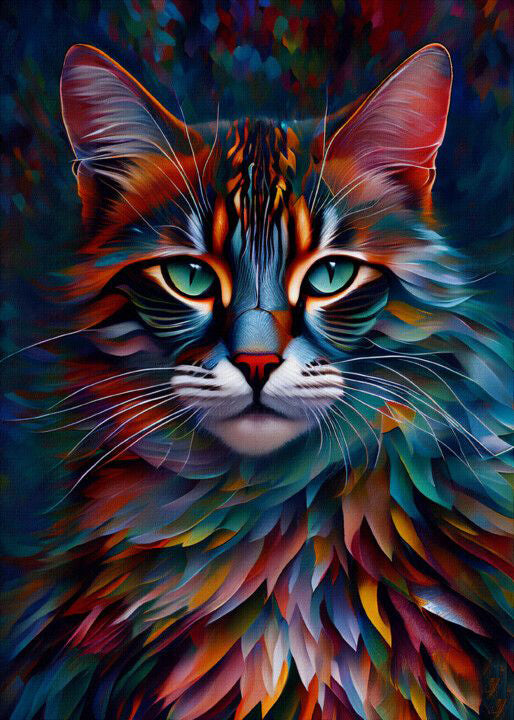 Full Round Diamond Painting Kits  |  Cat