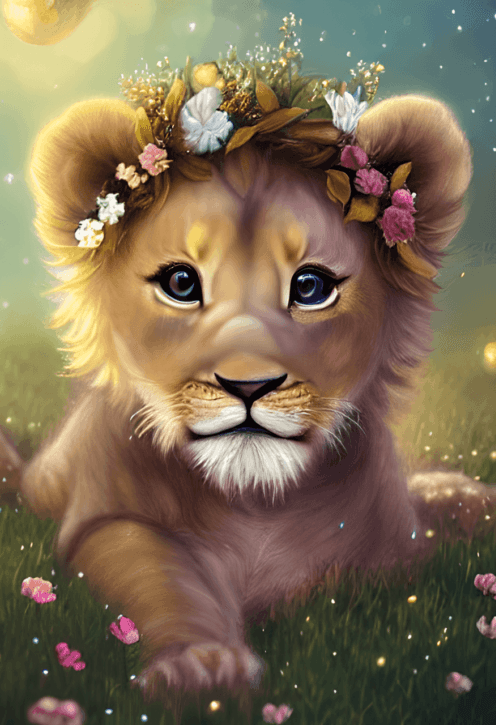 Full Round Diamond Painting Kits  | Lion