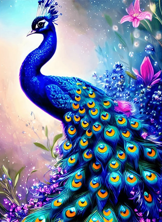 Vollständige runde Diamond Painting Kits | Pfau 