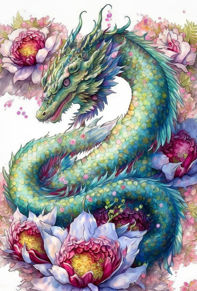 Vollständige runde Diamond Painting Kits | Drachen 