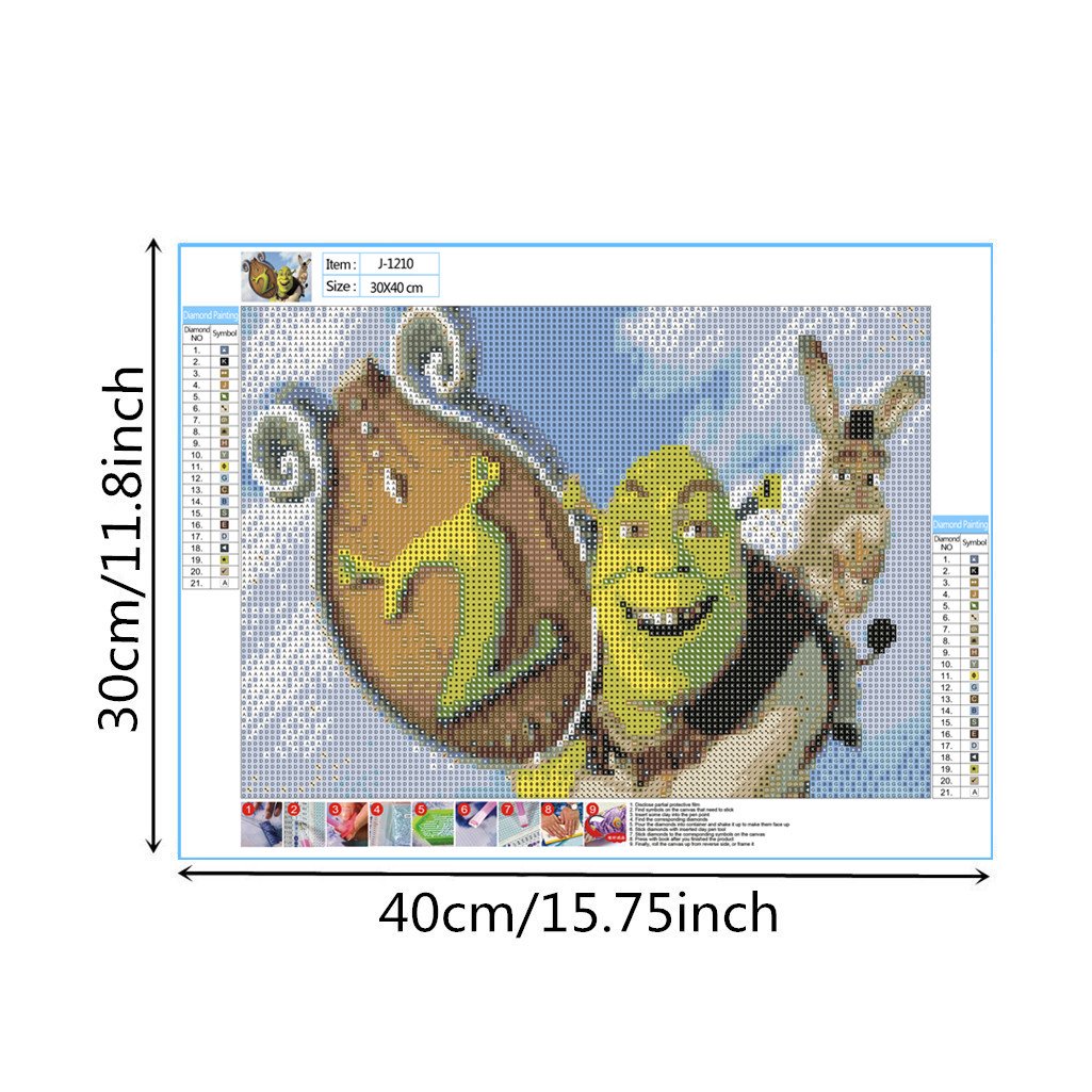 Shrek | Full Round Diamond Painting Kits