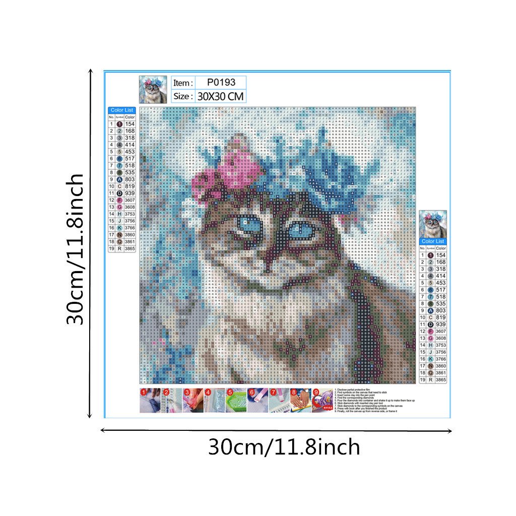 Cat | Full Round Diamond Painting Kits