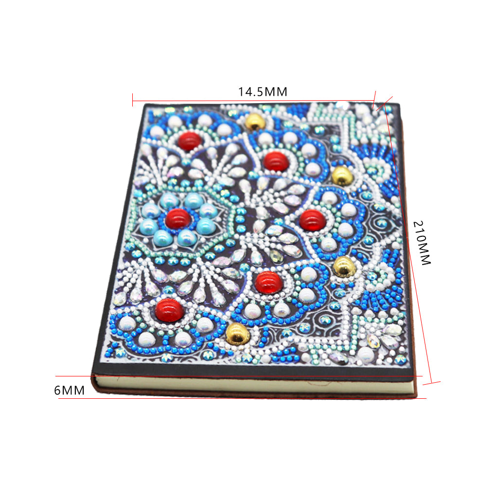 A5 5D Notebook DIY Part Special Shape Rhinestone Diary Book | Flower