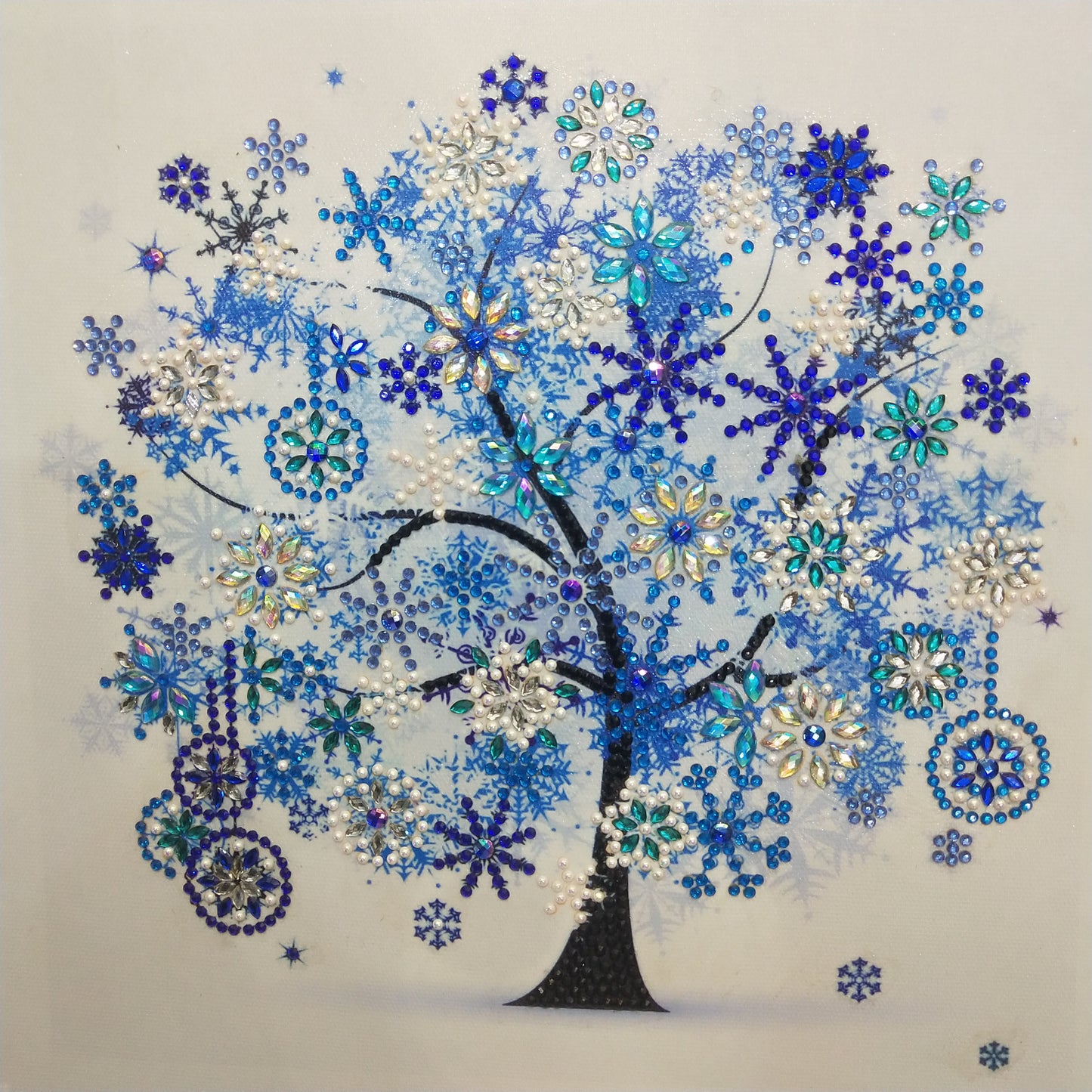 Baum mit vier Jahreszeiten Winter | Speziell geformte Diamant-Malkits