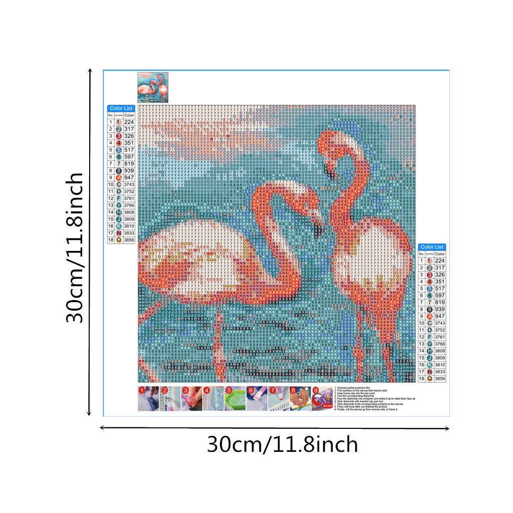 Flamingo | Full Round Diamond Painting Kits