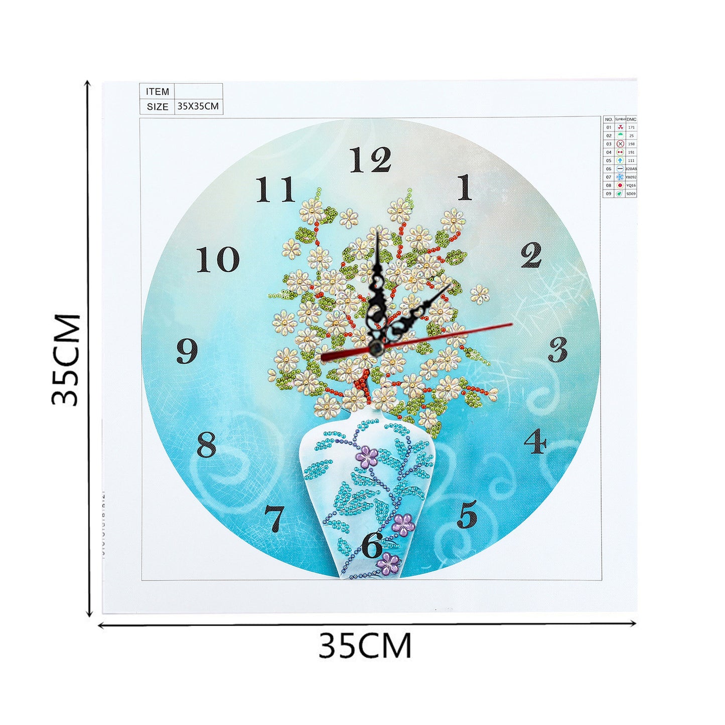 Flower Clock | Special Shaped Diamond Painting Kits