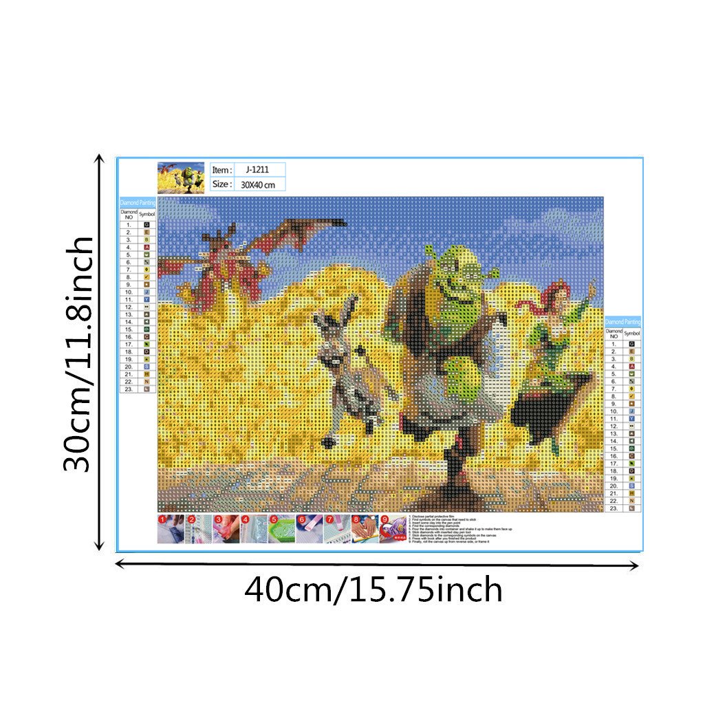 Shrek | Full Round Diamond Painting Kits