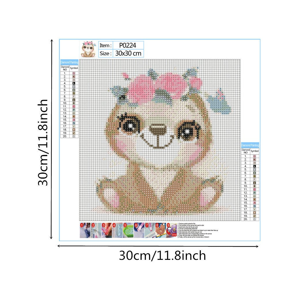 Little bear | Full Round Diamond Painting Kitscactus